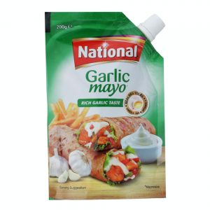 National Garlic Mayo Rich Garlic Taste 200g