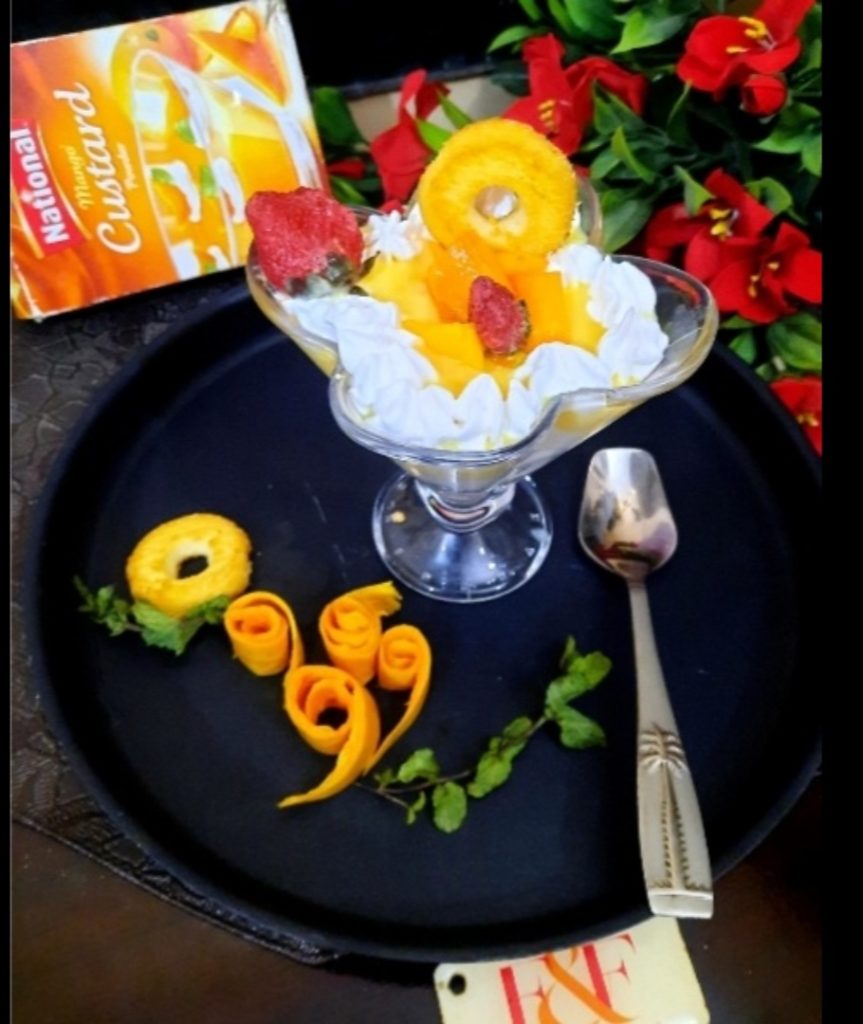 Mango custard