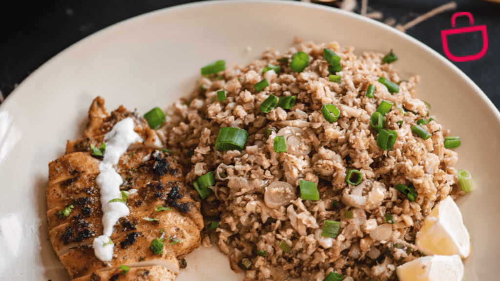Grilled Chicken with Cauliflower Rice