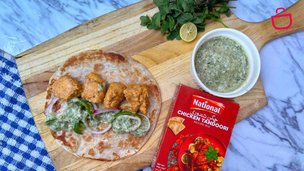 Chicken Tandoori Frankie Rolls